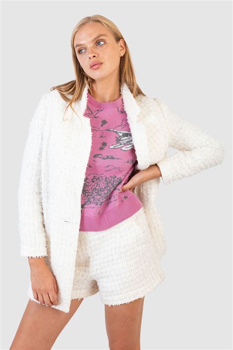 Annie Jacket Lux White Tweed – Shop KOCH