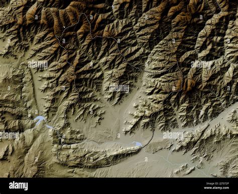 Laghman Province Of Afghanistan Elevation Map Colored In Wiki Style