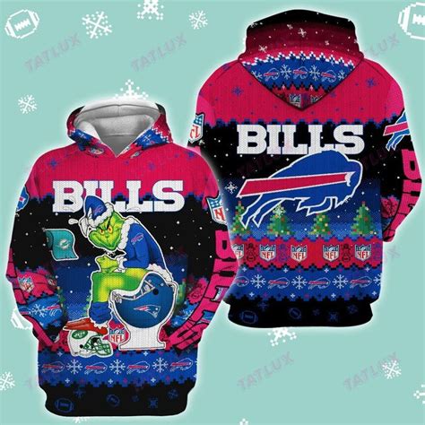 Buffalo Bills Grinch Toilet D Ugly Christmas Sweater Usalast