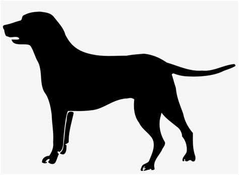 Black Lab Silhouette Clip Art At Getdrawings Dog Pictogram Png