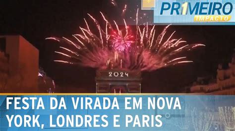 Nova York Paris E Outras Capitais Europeias Celebram Primeiro