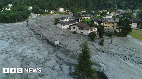 Landslide Engulfs Village In Swiss Alps