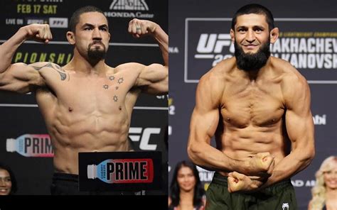 Khamzat Chimaev Its Going To Be Hard Robert Whittaker Shares