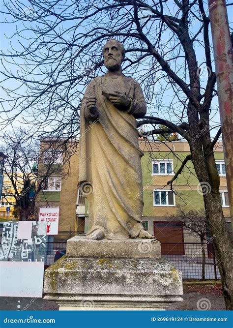 Statue of the Apostle Paul in the Historic Center of the City Editorial Stock Image - Image of ...