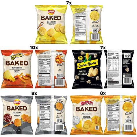 Frito Lay Baked And Oif8 Popped Mix Variety Pack Pack Of 40