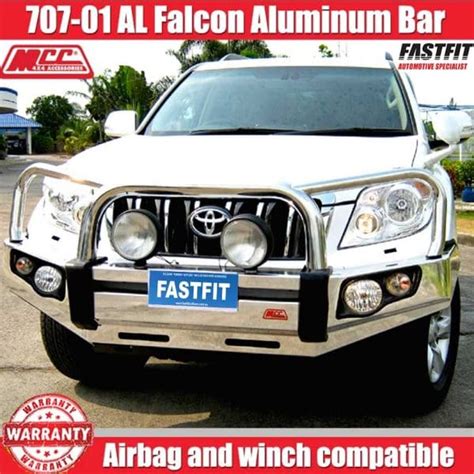 Shop MCC 707 01 AL Aluminium Falcon Triple Loop Bullbar LED FOGLIGHTS