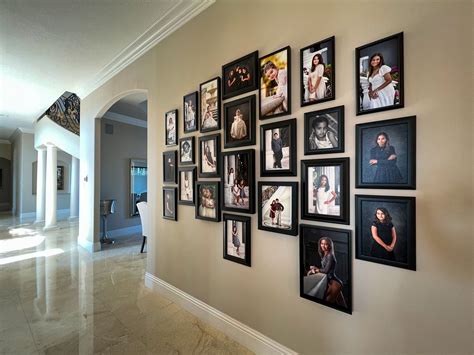 displaying  portraits ideas  showcasing  wall art gregory