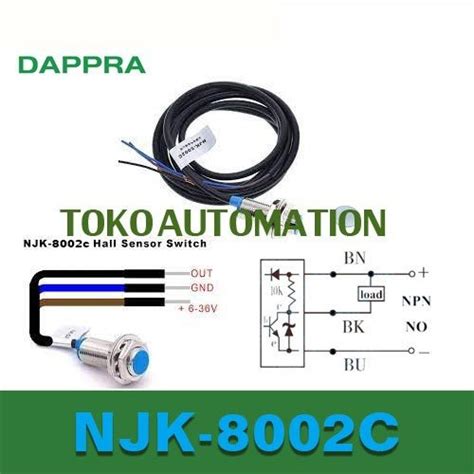 Jual Njk C Njk C Npn No Wire Hall Effect Sensor Proximity