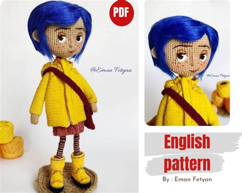 Designs Coraline Doll Sewing Pattern Abeehabonny