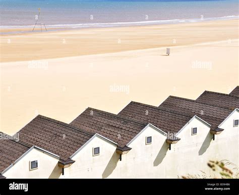 Beach Huts In Bridlington Stock Photo Alamy