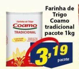 Farinha De Trigo Coamo Tradicional Pacote 1kg Oferta Na Vencedor Atacadista