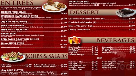 Lenape Lounge And Grill Menus In Anadarko Oklahoma United States