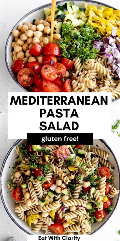 Mediterranean Chickpea Pasta Salad Eat With Clarity