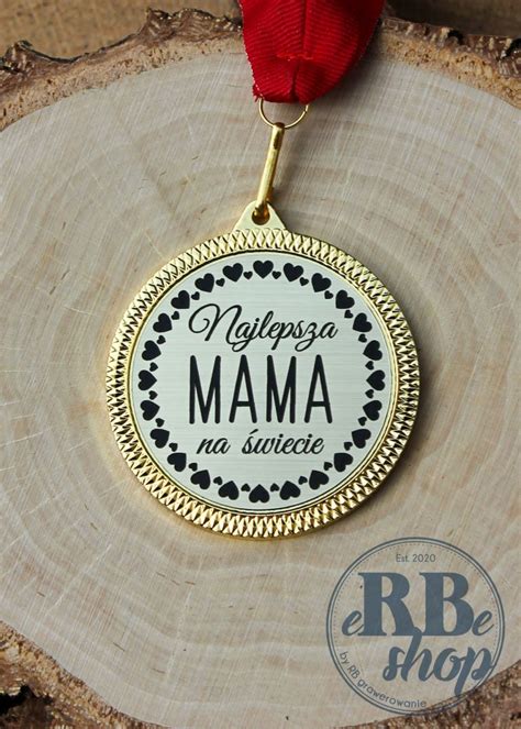 Medal Najlepsza Mama Kup Mamie Prezent Dzie Matki