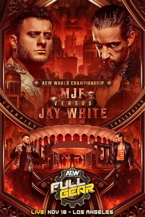 AEW Full Gear 2023 official match posters on Behance