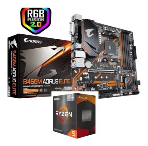 Kit Cpu Ryzen G Placa Mae Mb B M Aorus Rgb Elite Venda Em