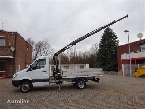 Mercedes Benz Sprinter 513 CDI Pritsche HIAB Kran 4x2 Flatbed Truck