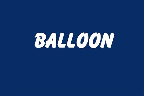 Balloon Extra Bold Font Free Download