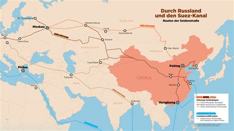 Infografik zur Neuen Seidenstraße Neue Seidenstraße Chinas