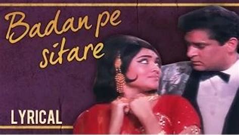 Badan Pe Sitare Full Song With Lyrics Prince Mohammad Rafi Hit