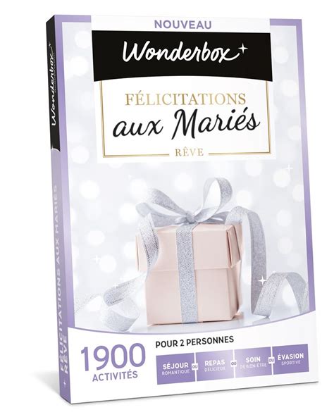 Coffret Cadeau Wonderbox Félicitations Aux Mariés Rêve Coffret Cadeau Achat And Prix Fnac