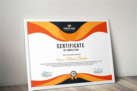 Certificate Word Psd Ai Certificate Templates Certificate Of