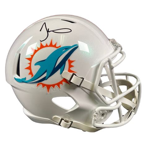 Tyreek Hill Autographed Miami Dolphins FS Speed Helmet Beckett COA ...