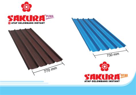 Brosur Sakura Roof Sketsa