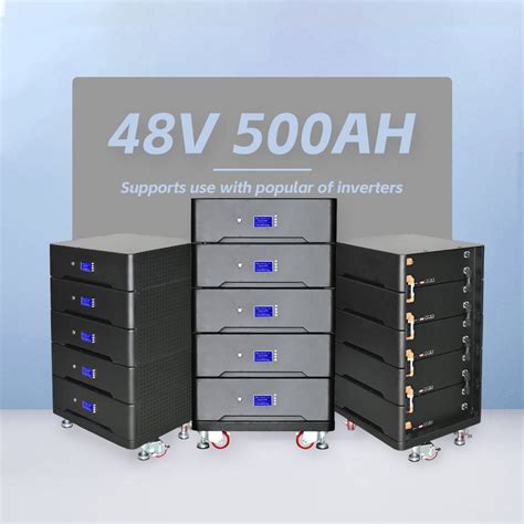 Lifepo4 48v 200ah Lithium Battery 51 2v 500ah Home Rack Stacked Modular Energy Storage Battery