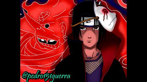 Speed Art Itachi Photoshop Youtube