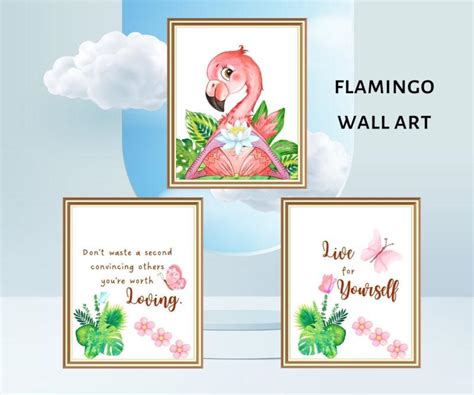 Printable Flamingo Wall Art - Bellesima