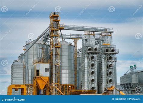 Metal Silos Stock Photography Cartoondealer