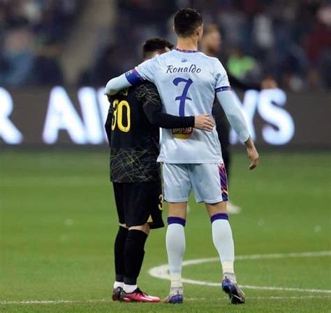 El Saludo M S Esperado As Fue El Encuentro Entre Messi Y Cristiano