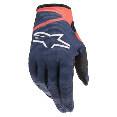 Alpinestars Guanti Radar Blu Scuro Rosso Fluo Maciag Offroad