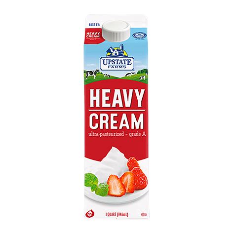 Heavy Cream 32 Oz Upstate Farms Butter Meat Co