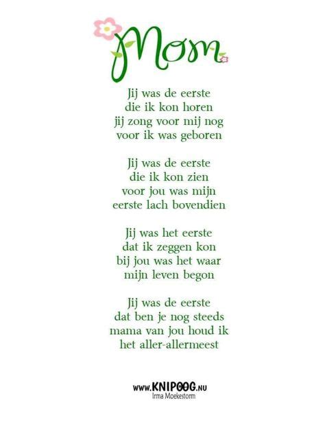 Moederdag Gedicht Prachtige Woorden Citaten Over Familie Grappige