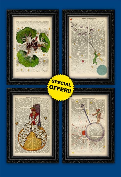 The Boy King Art Print Pack Book Art Gift Set Dorm Room Print Print ...