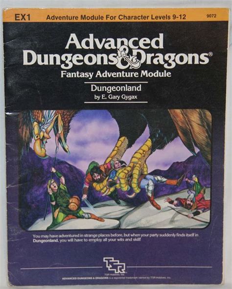 Vintage Book Vintage Advanced Dungeons And Dragons Dungeon Ex1 Etsy