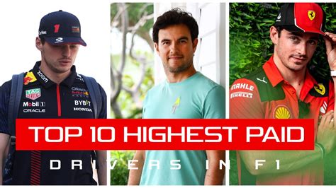 Top 10 Highest Paid F1 Drivers In 2023 YouTube