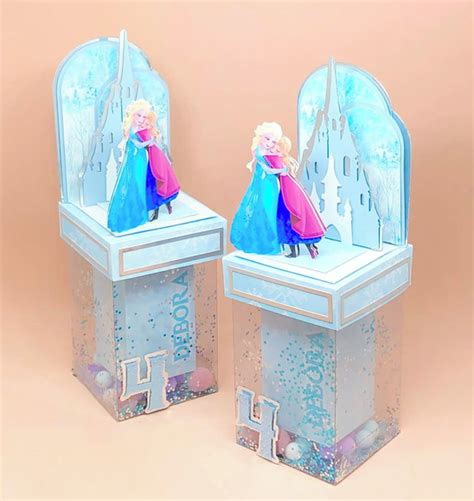 Caixa Cenario Luxo Frozen Produtos Personalizados No Elo