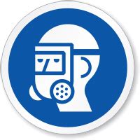 ISO Wear Full Face Respirator Sign