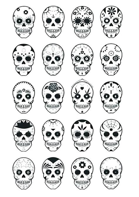 Skull Printable Template Printable Calendars AT A GLANCE