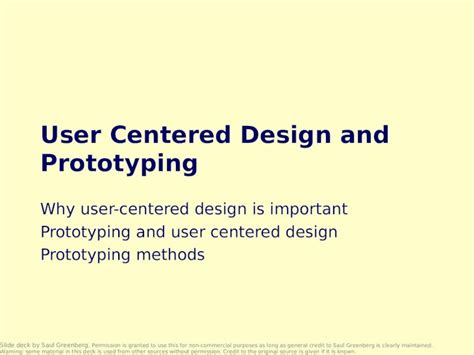 Ppt User Centered Design And Prototyping Why User Centered Design Is