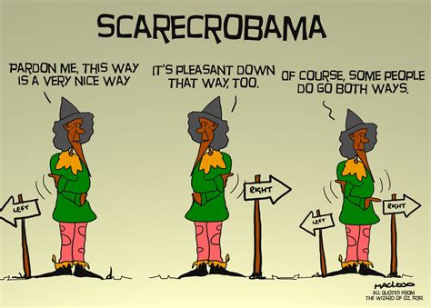 MacLeod Cartoons: Obama as the Scarecrow from Wizard of Oz