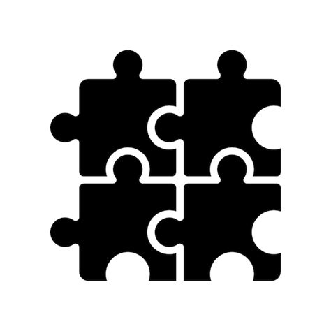 Premium Vector Puzzle Pieces Icon Vector On Trendy Design