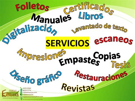 Servicios Copias Exactas Copias Ecol Gicas Desde Marzo Del