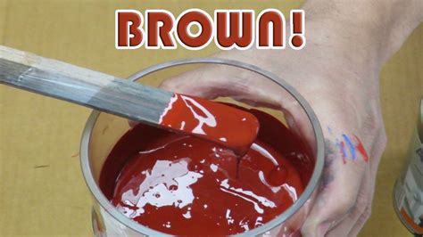 How To Make A Brown Paint At Irene Carpenter Blog