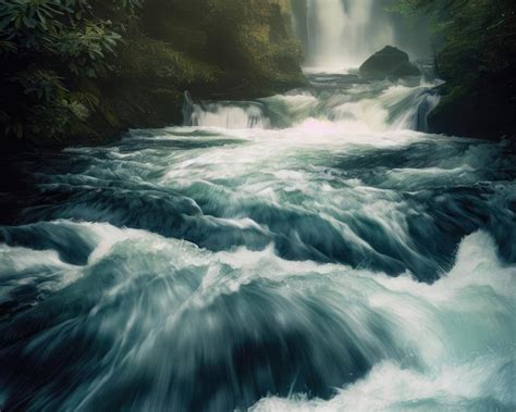 Premium AI Image | Great Smoky Mountains Waterfall