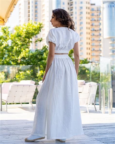 White Linen Maxi Skirt Maxi Linen Skirt Long Linen Etsy