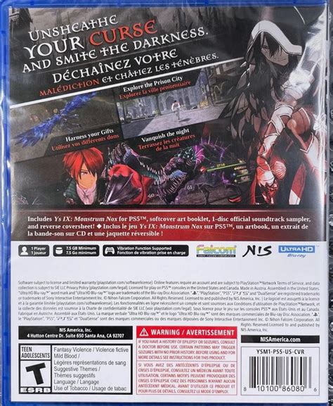 Ys Ix Monstrum Nox Deluxe Edition Prices Playstation Compare